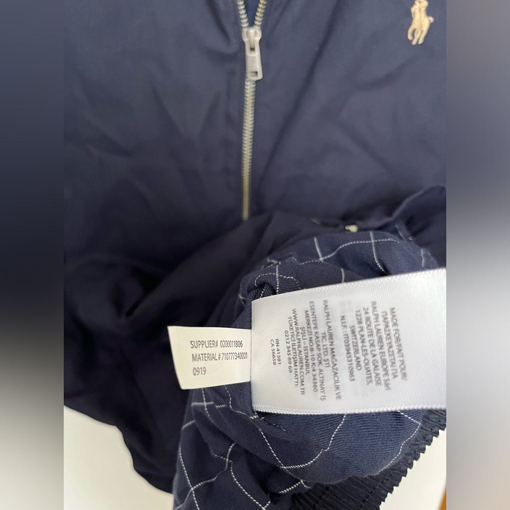 Polo Ralph Lauren Navy Blue Vest Men’s Plaid Lined Pony Logo Size M - Picture 5 of 6